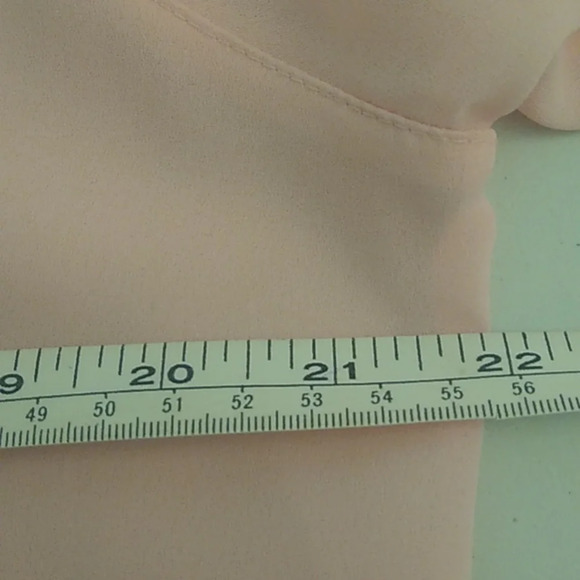 LA BLOUSE FEMININE, EMBROIDERED NECKLINE, SCALLOPED PLACKET, COVERED BUTTONS - Picture 4 of 10